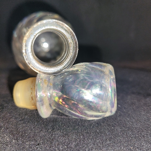 Vintage Perfume Glass bottle, Iridescent - Picture 7 of 10